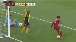Mohamed Salah produces outrageous backheel finish to score second goal vs Watford