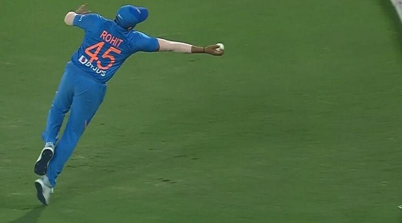 WATCH: Rohit Sharma's incredible fielding effort to save six in Hyderabad T20I