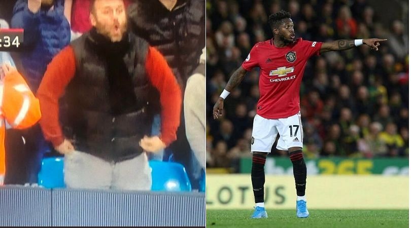 Fred racially abused by Manchester City fan during derby game
