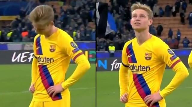 Frenkie De Jong shows dejection after knowing Ajax's fate in Champions League