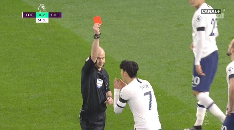 Heung Min Son Red Card: Tottenham superstar picks red card for violent conduct against Chelsea
