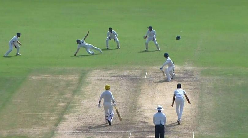 WATCH: Jay Bista grabs sensational one-handed stunner to dismiss Baba Indrajith in Ranji Trophy
