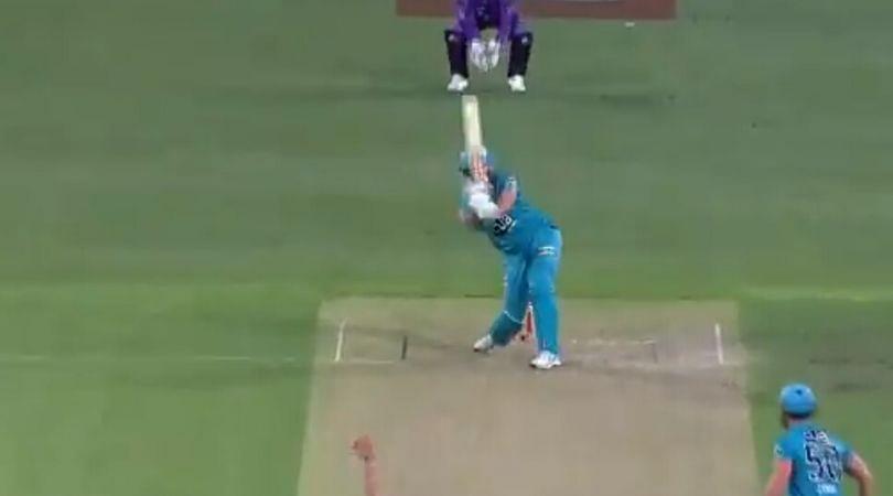 WATCH: Ben Cutting clobbers Nathan Ellis' full-toss for magnificent six in Big Bash League 2019