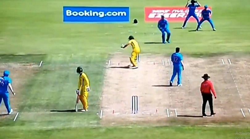WATCH: India appeal for obstructing the field against Sam Fanning in U-19 Cricket World Cup Quarter-Final