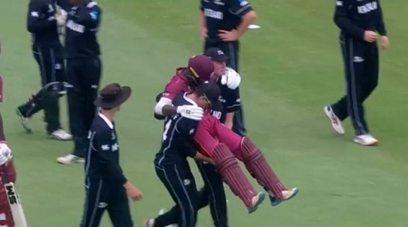 WATCH: Jesse Tashkoff and Joseph Field carry off Kirk McKenzie; fans love the spirit of cricket in U-19 World Cup