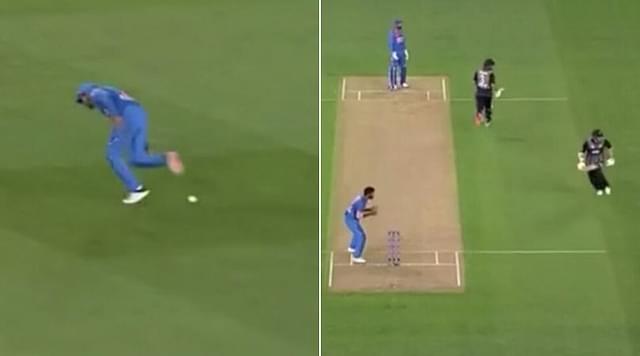 WATCH: Manish Pandey and Ravindra Jadeja err in field as Kiwi batsmen run four runs at Eden Park
