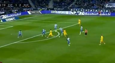 Lionel Messi almost makes a wonder assist for Barcelona against Espanyol