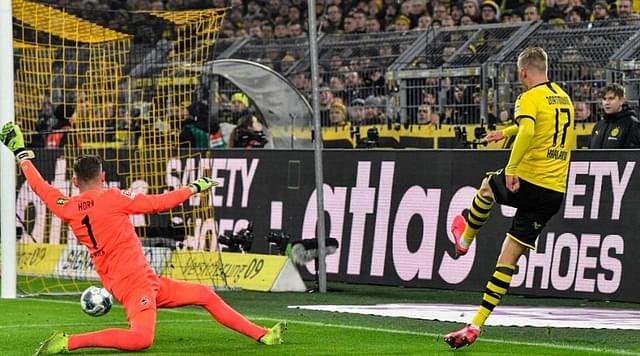 Erling Haaland scores from unbelievable angle to prove his caliber in Bundesliga