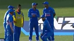 WATCH: Indian players' hilarious gestures before second innings of Hamilton ODI