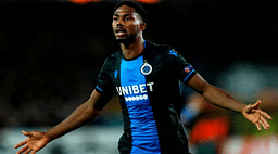 Club Brugge goal vs Man Utd Emmanuel Bonaventure scores a cheeky lob from 25 yards out
