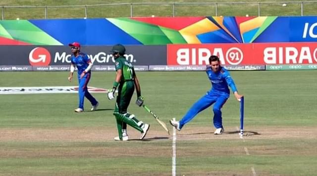 WATCH: Noor Ahmad mankads Mohammad Huraira in Pakistan vs Afghanistan U-19 World Cup match