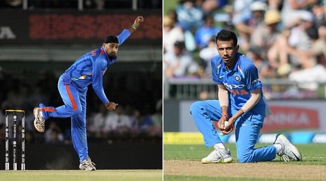 Harbhajan Singh bats for Yuzvendra Chahal playing the second ODI vs New Zealand