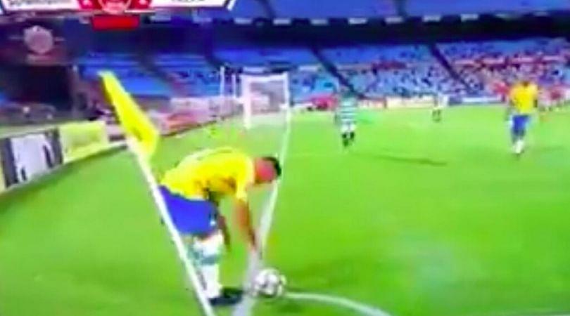 Mamelodi Sundowns players took time wasting to next heights during a corner kick