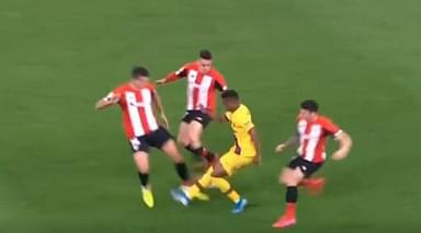 Ansu Fati tricks three Athletic Bilbao players with one move during Copa Del Rey match