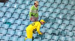 WATCH: Ashton Agar looks out for ball in empty stands during AUS vs NZ Sydney ODI