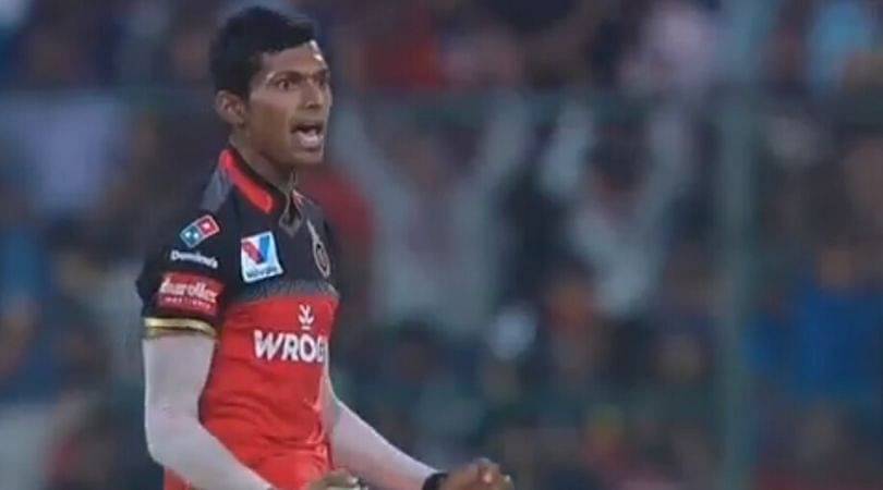 WATCH: Navdeep Saini reacts aggressively to Hardik Pandya's six-hitting celebration in IPL 2019