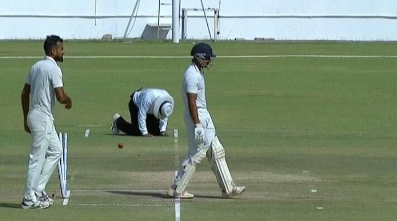 WATCH: C Shamshuddin gets injured in Ranji Trophy final; KN Ananthapadmanabhan to umpire for 90 overs