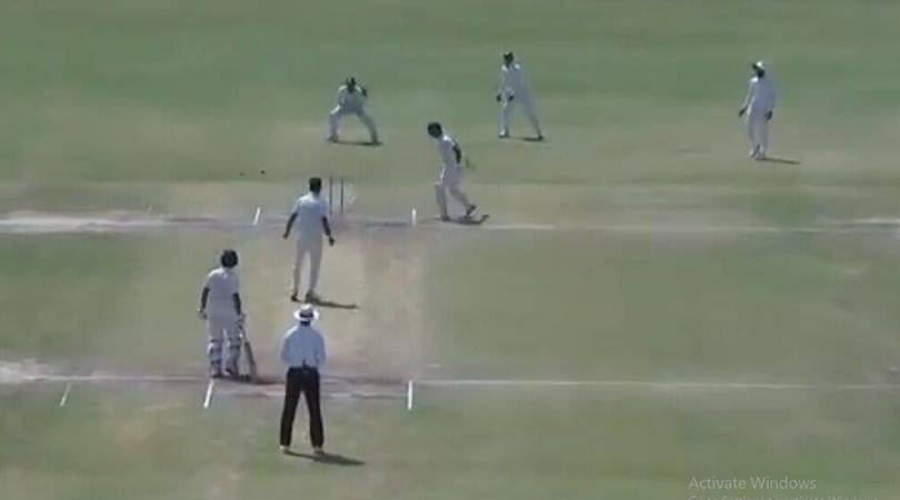 WATCH: Jaydev Unadkat breaks stumps after throwing the ball back against Sudip Chatterjee in Ranji Trophy final