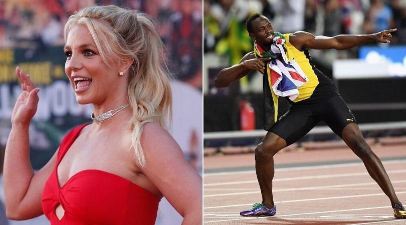 Britney Spears claims to break 100m world record of Usain Bolt