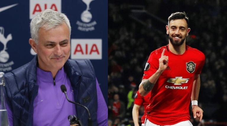 How Jose Mourinho helped Bruno Fernandes hit the ground ...