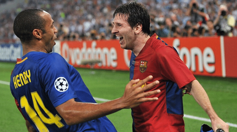 Lionel Messi claims he was starstruck when he first met Thierry Henry at Barcelona
