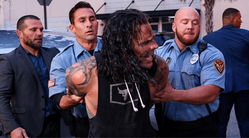 Jeff Hardy arrested in controversial WWE storyline