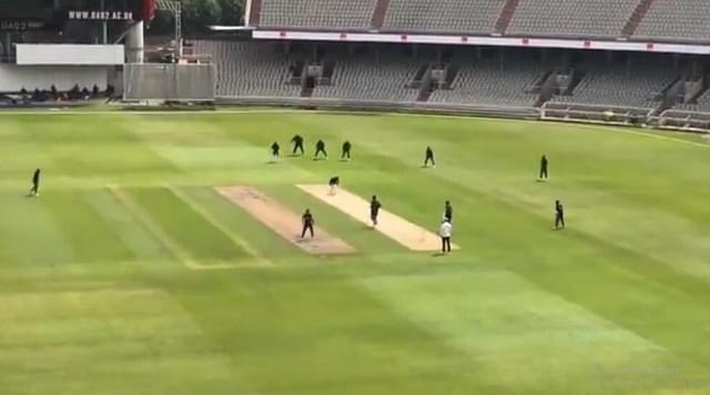 WATCH: Oshane Thomas castles Shayne Moseley on first ball of practice match at Old Trafford