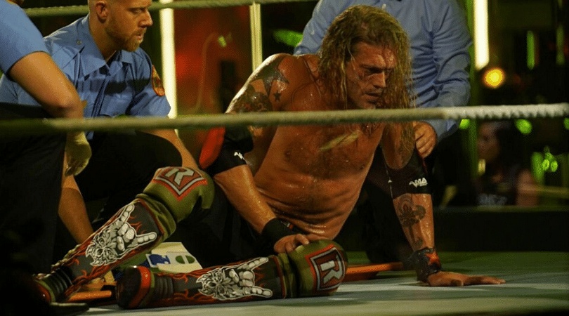 WWE Superstar Edge proves his injury is not a work with graphic pictures