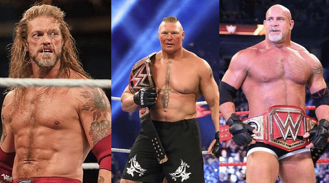 Edge takes a swipe at Goldberg and Brock Lesnar