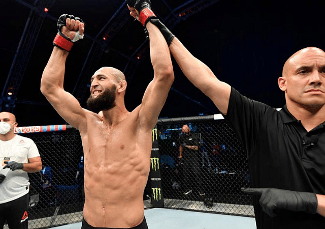 'I will just smash him with my skills and power': Khamzat Chimaev doesn't see Gilbert Burns as a real challenge.