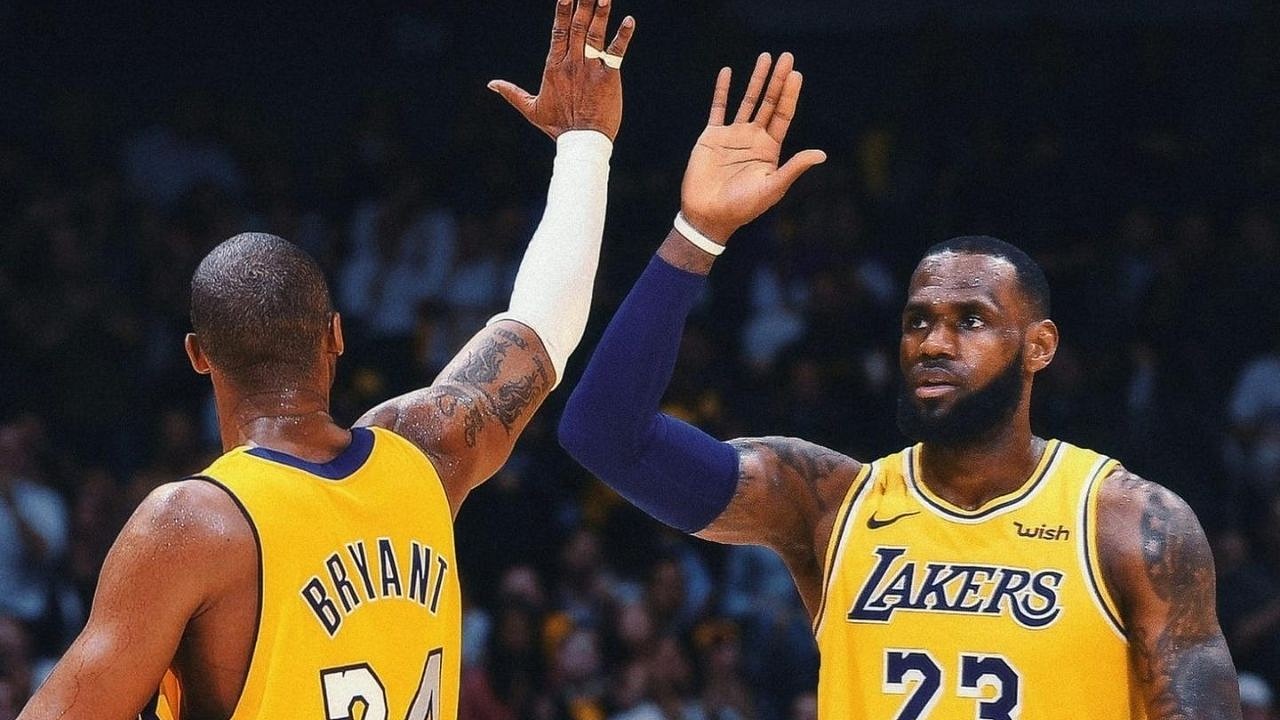 lebron james passes kobe bryant