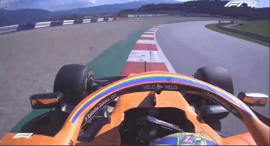 What is scenario 7 in F1: What part it played in Lando Norris's huge strides in final two laps?