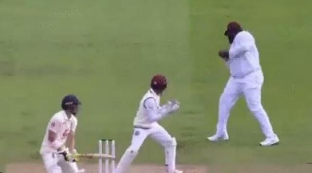 Rahkeem Cornwall catch vs England: Watch West Indian all-rounder grabs stunner at first slip to dismiss Rory Burns