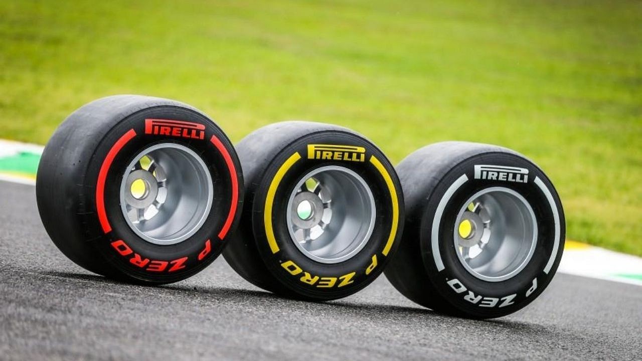 what tyres do f1 cars start the race on