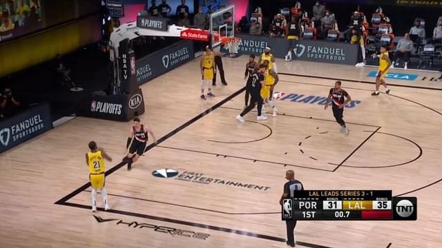 JR Smith out of bounds