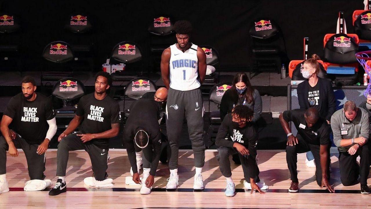 Jonathan Isaac did not kneel during National Anthem