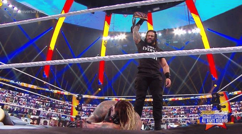 Roman Reigns WWE return The Big Dog pulverizes both Bray Wyatt and Braun Strowman at SummerSlam
