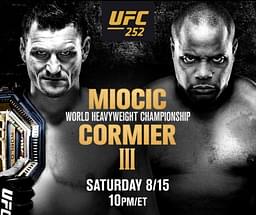 UFC 252 Miocic Vs. Cormier 3: Live Updates, Streaming Details, Results, and Highlights