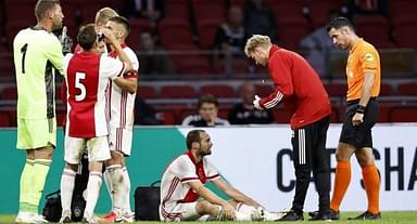 Daley Blind collapses on pitch during playing match for Ajax