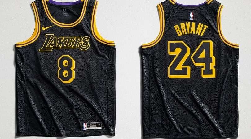 Kobe Bryant #8 #24 Back Black Mamba Men's Los Angeles Lakers Jersey 5xl 6xl
