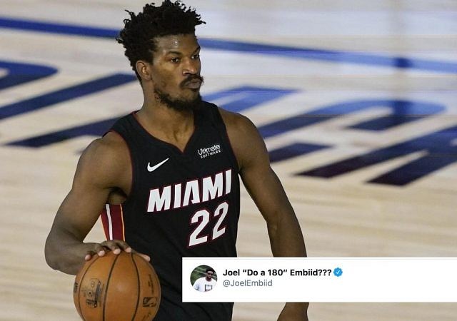 Joel Embiid tweets for Jimmy Butler