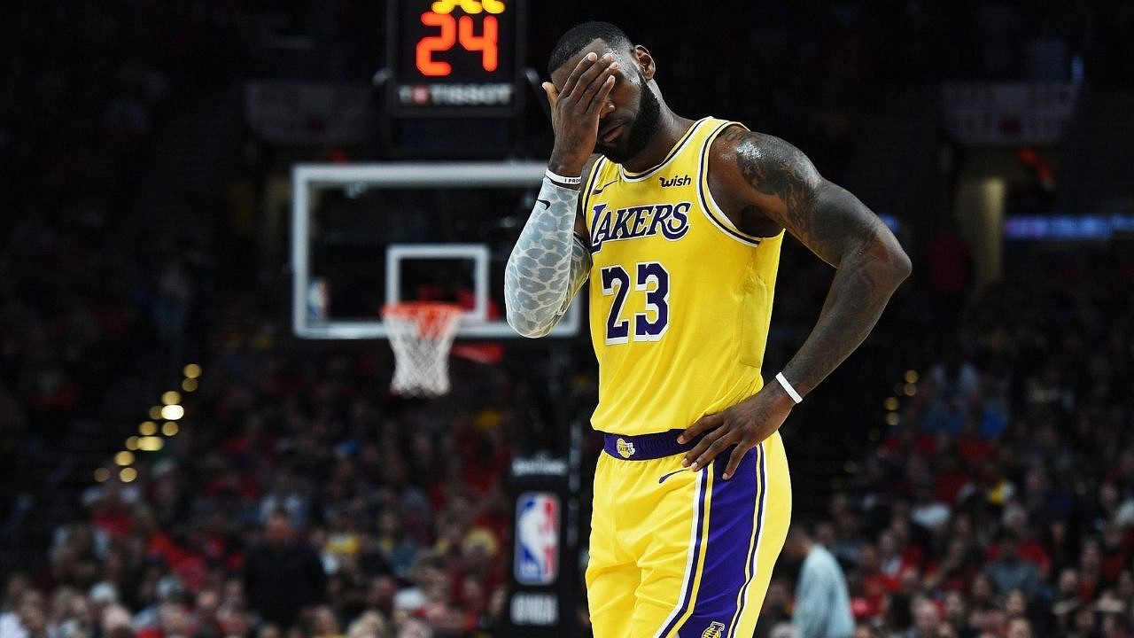 What Is He Doing Lebron James Seen Repeatedly Banging His Head After Lakers Game 3 Loss Vs Nuggets The Sportsrush