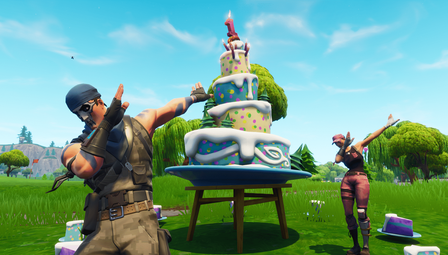 Where are the birthday cakes in Fortnite?