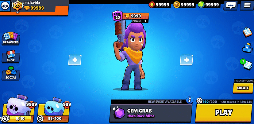 Brawl Stars Gems and Gold Coins