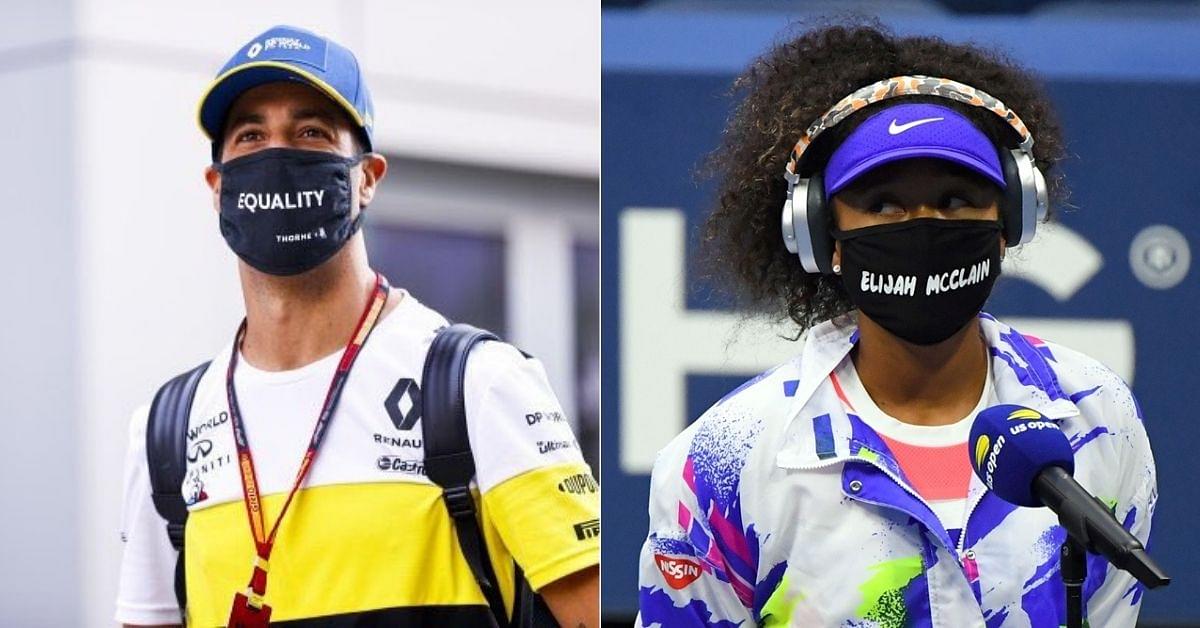 "I saw after the US Open"- Daniel Ricciardo on taking inspiration from Naomi Osaka before wearing 'equality mask'