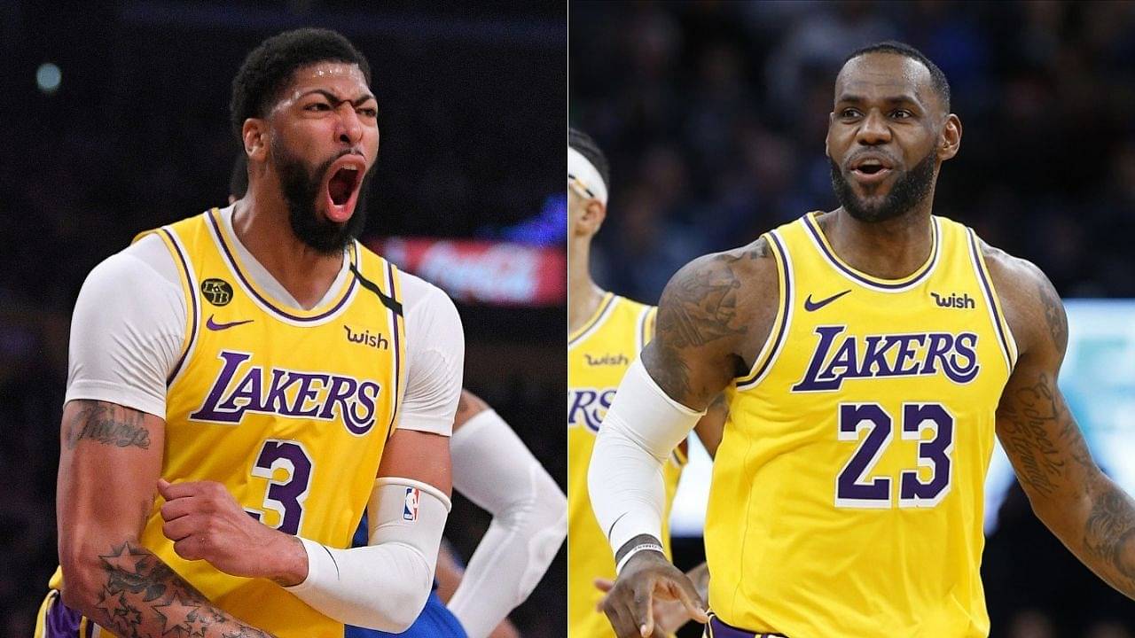 How many votes did Lakers' LeBron James and Anthony Davis receive in the NBA Finals MVP Voting?