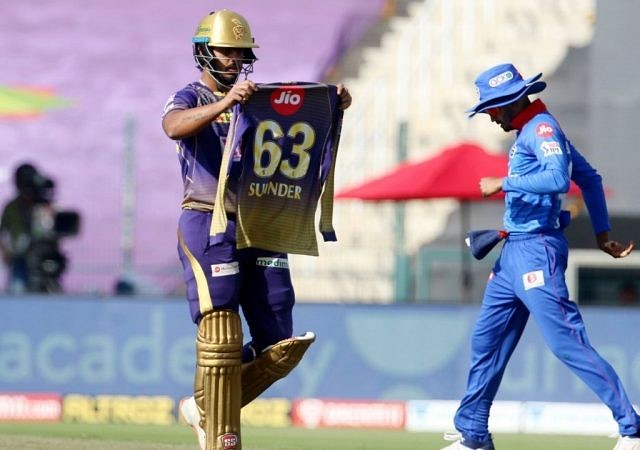 Surinder jersey: Why did Nitish Rana celebrate with Surinder-named jersey in KKR vs DC IPL 2020 match?