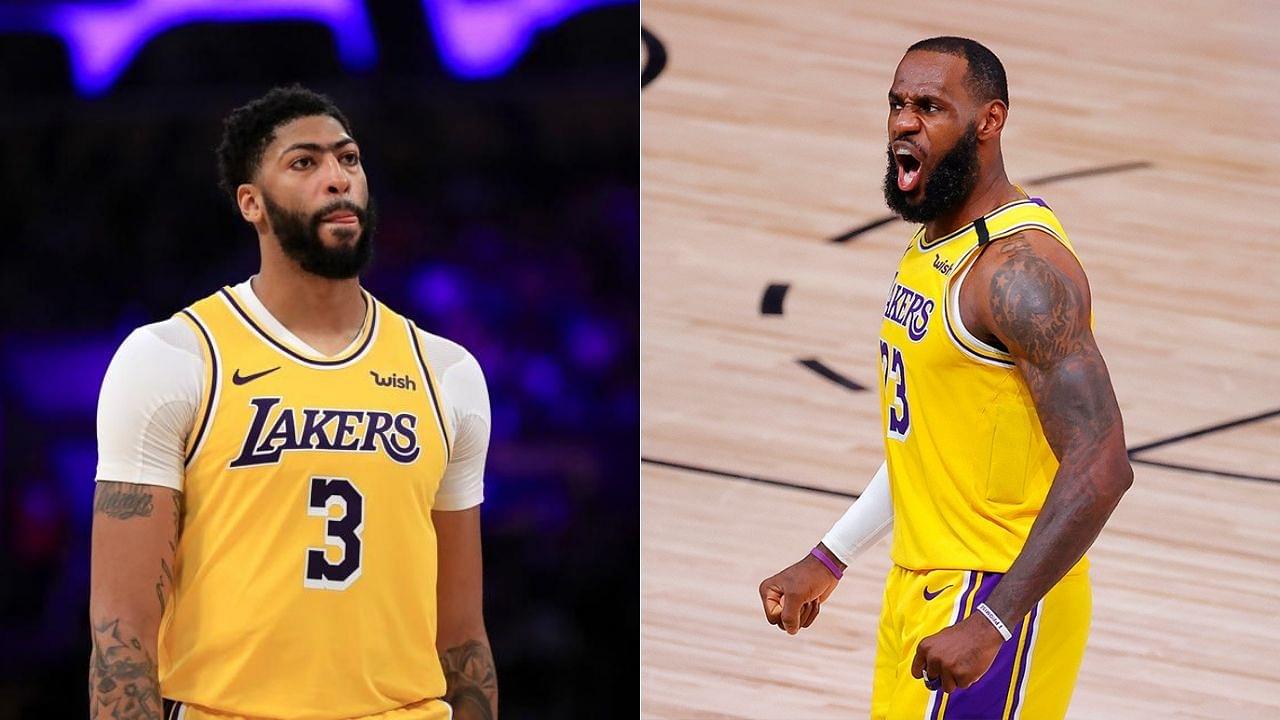 Anthony Davis calls out LeBron James in practice