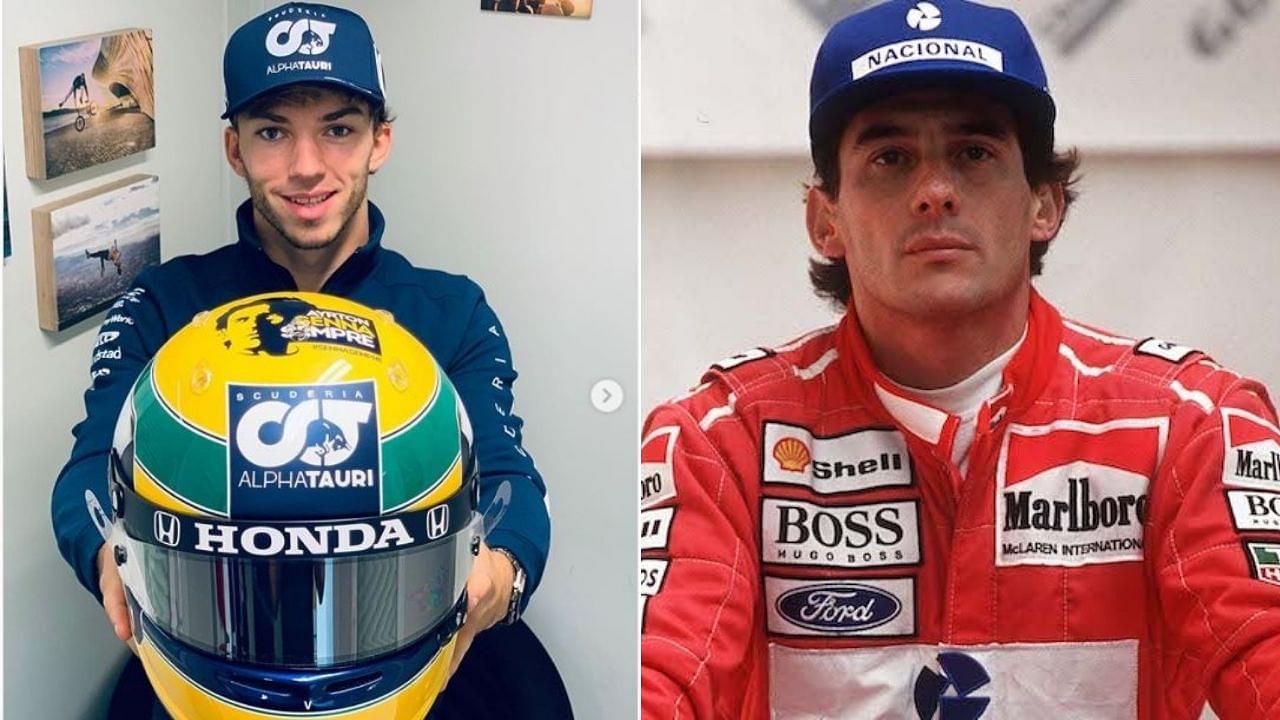 "Tribute to Ayrton this weekend"- Pierre Gasly reveals customized helmet to give tribute to Ayrton Senna at Imola