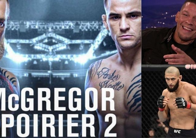 Nate Diaz Expresses Disdain Over Conor McGregor and Dustin Poirier's Rematch; Later Gets Challenged By Khamzat Chimaev